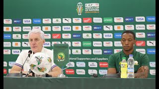 Broos  Kekana  Tunisia PreMatch AFCON Press Conference [upl. by Eutnoj]