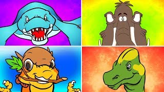 Best Dinosaur Songs and Cartoons of 2018  Collection of the Best Songs from Howdytoons [upl. by Kcirddes]