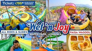 Wet N Joy Water Park Lonavala  All RidesSlides  Ticket PriceOfferFood  A to Z Information [upl. by Woermer]