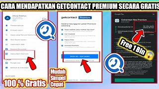 Cara Mendapatkan Getcontact Premium Secara Gratis [upl. by Yovonnda938]