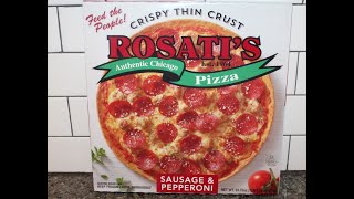 Rosati’s Sausage amp Pepperoni Pizza Review [upl. by Nerradal]