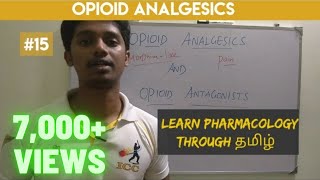 15 Opioid Analgesics Pharmacology தமிழ்  Morphine  Opioid Antagonists [upl. by Hamilah]