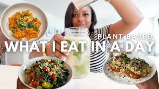 plantbased what i eat in a day  quick vegan meals comfort meal healthy sweet greens vegan [upl. by Rondon563]