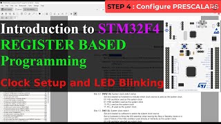 1 Intro to STM32F4 Register Based Programming  Clock Setup  LED Blinking  NO HAL [upl. by Laughry962]