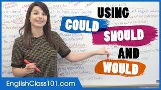 Correct Use of COULD SHOULD and WOULD  Modal Verbs in English Grammar [upl. by Casey]