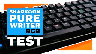 Sharkoon PureWriter RGB Low Profile Tastatur  Vorstellung und Rezension [upl. by Bornie]