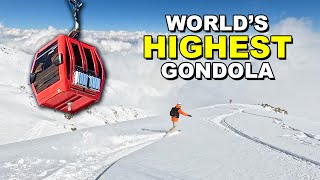 Snowboarding in India on the World’s Highest Gondola [upl. by Beilul]