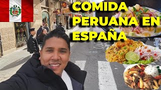 PROBANDO COMIDA PERUANA EN ESPAÑA  BUENA O MALA [upl. by Douville]