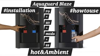 Aquaguard Blaze slim rouvmtds water purifierinstallation howtouse Eureka forbes water purifier [upl. by Husain]