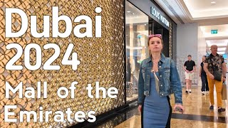 Dubai 4K Mall of The Emirates 2024 Walking Tour 🇦🇪 [upl. by Marentic801]