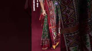 Twill Weave Patoal Saree by Navdip Tundiya navdiptundiya patolasaree saree onlineshopping [upl. by Assilak]