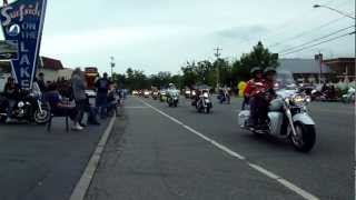 Americade Motorcycle Rally Parade 2012 Surfside on the Lake Lake George NY [upl. by Euton]