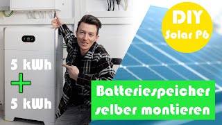 Batteriespeicher Photovoltaik  selber montieren  Huawei Luna 2000 [upl. by Granese]