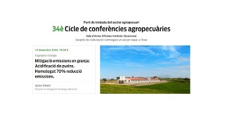 Enginyeria i energia 34è Cicle de conferències agropecuàries [upl. by Auqemahs466]