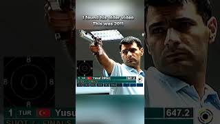 Turkish shooter Yusuf Dikec in 2011 has always been like this olympics [upl. by Rehotsirhc]