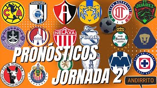 Pronósticos Jornada 2 Liga MX  A2024 [upl. by Felic]