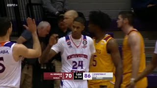 Northwestern States Hansel Enmanuel scores first career shot and throws down big dunk [upl. by Edik]