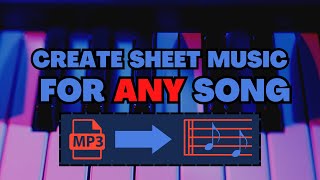 Get SHEET MUSIC for ANY SONG  QUICK TUTORIAL [upl. by Ennaitak]