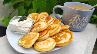 Оладьи на молоке очень пышные и воздушные без дрожжей  pancakes with milk [upl. by Fayre]