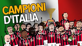 MILAN CAMPIONE DITALIA  CARTOON PARODY [upl. by Acirt]