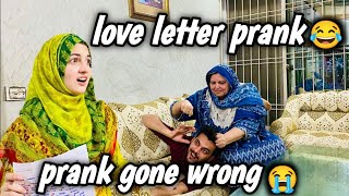 Love Letter Prank😂  Prank Gone Wrong 😩😭  Lahori Punjabi Family [upl. by Buhler]