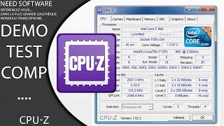 CPUZ  PC Informations détaillées du système  les spécifications matérielles [upl. by Lledyl]