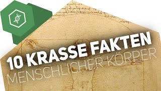 10 KRASSE FAKTEN über den menschlichen Körper [upl. by Dorion]