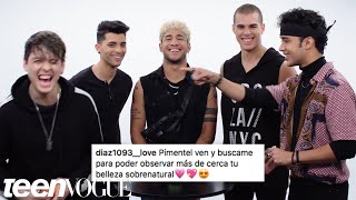 CNCO Compete in a Compliment Battle  Teen Vogue [upl. by Demetrius]