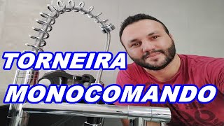 Como Instalar Torneira Monocomando Touch com Sensor e Extensível 3306 [upl. by Lasorella]