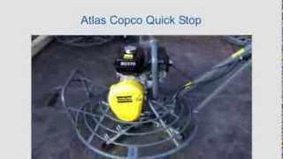 Atlas Copco Quick Stop BG370 Concrete Trowel [upl. by Mairhpe96]