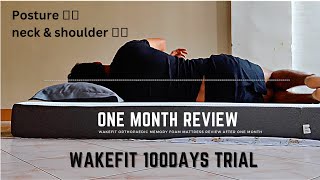 Wakefit Orthopaedic memory foam mattress review after one month [upl. by Nevarc974]