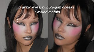 talk through tutorial  editorial makeup look [upl. by Ennailuj]