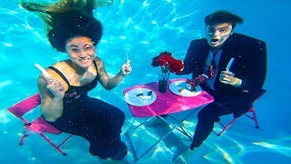 UNDERWATER DATE WITH MY CRUSH ❤️ [upl. by Oizirbaf202]