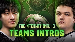 All TI13 Teams Introduction  The International 2024 Dota 2 [upl. by Knarf298]