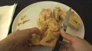 How to clean and devein a whole lobe of foie gras  Part 1 [upl. by Ammeg]