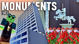 450000 Subs StatueNew Building  Lets Play Minecraft 583 [upl. by Lerred]