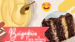 Crema Brigadeiro para relleno ESPECTACULAR y facil [upl. by Jacobine437]