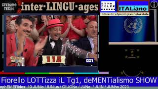 Fiorello LOTTizza iL TG1 balla con Sonia Sarno e annuncia i NUOVI TG1 BALLATI come InterManchester [upl. by Ariela]