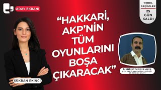 “Hakkâri AKPnin tüm oyunlarını boşa çıkaracak” I Aday Ekranı [upl. by Ajed]