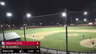 Cameron Phillips Homerun vs North Platte 80s  Blackwell Flycatchers Professional Baseball [upl. by Timothea]