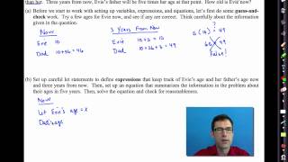 Common Core Algebra IUnit 2Lesson 5Linear Word Problems [upl. by Nigle391]