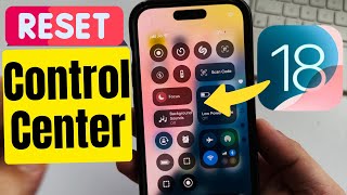 How to Reset Control Center on iPhone iOS 18 Delete All Extra pages at once [upl. by Ahsekyw]