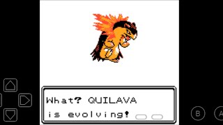 Finally My Quilava is evolving to Typhlosion in Pokemon Gold Version by The Game World [upl. by Enaj939]