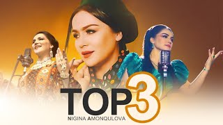 Nigina Amonqulova   Top 3 Music Videos [upl. by Trudnak]