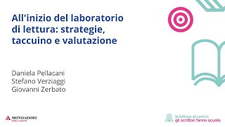 Allinizio del laboratorio di lettura strategie taccuino e valutazione [upl. by Jacques]