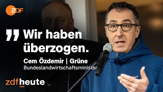 Protest der Landwirte  Schmerzgrenze laut Özdemir überschritten  heute journal [upl. by Zitella543]