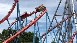 PortAventura World Dragon Khan Off Ride May 2017 [upl. by Anile]