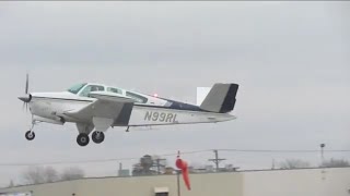 GREAT SOUND Beechcraft V35B Bonanza Takeoff  Mettetal Airport [upl. by Aokek225]