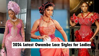 Best Owambe Lace Styles for Ladies 2024 Compilation fashion nigerianwedding asoebi [upl. by Remde]