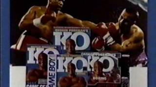 1992 SNES NES Nintendo Game Boy amp Sega Game Gear George Foremans KO Boxing Commercial [upl. by Willetta872]